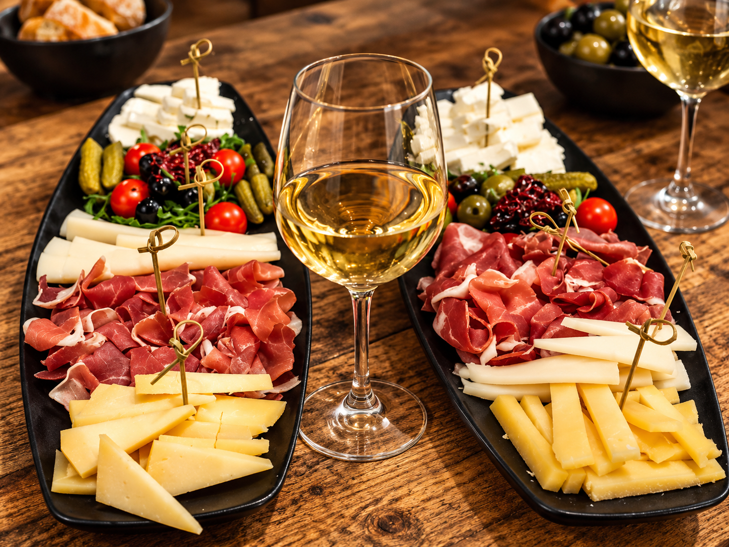 Local wine, cheese and prosciutto on the Dubrovnik Old Town Wine Tour
