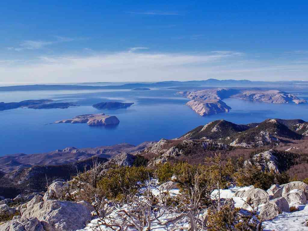 Mountain terrain in Northern Velebit National Park