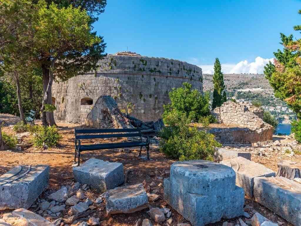 Fort Royal at the highest point of Lokrum Island